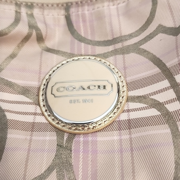 Coach Signature Tartan Plaid Hobo Bag - Picture 3 of 12